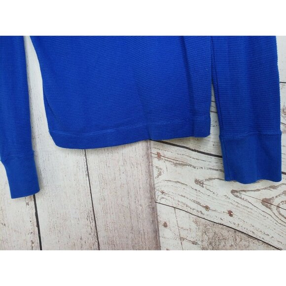 Hollister Blue Small Long Sleeve Crew Neck Shirt | Casual & Stylish Embroidered - Picture 8 of 12